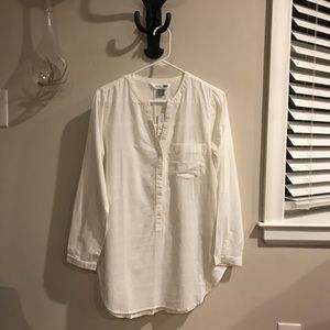 Old Navy White Tunic Size Small Tall